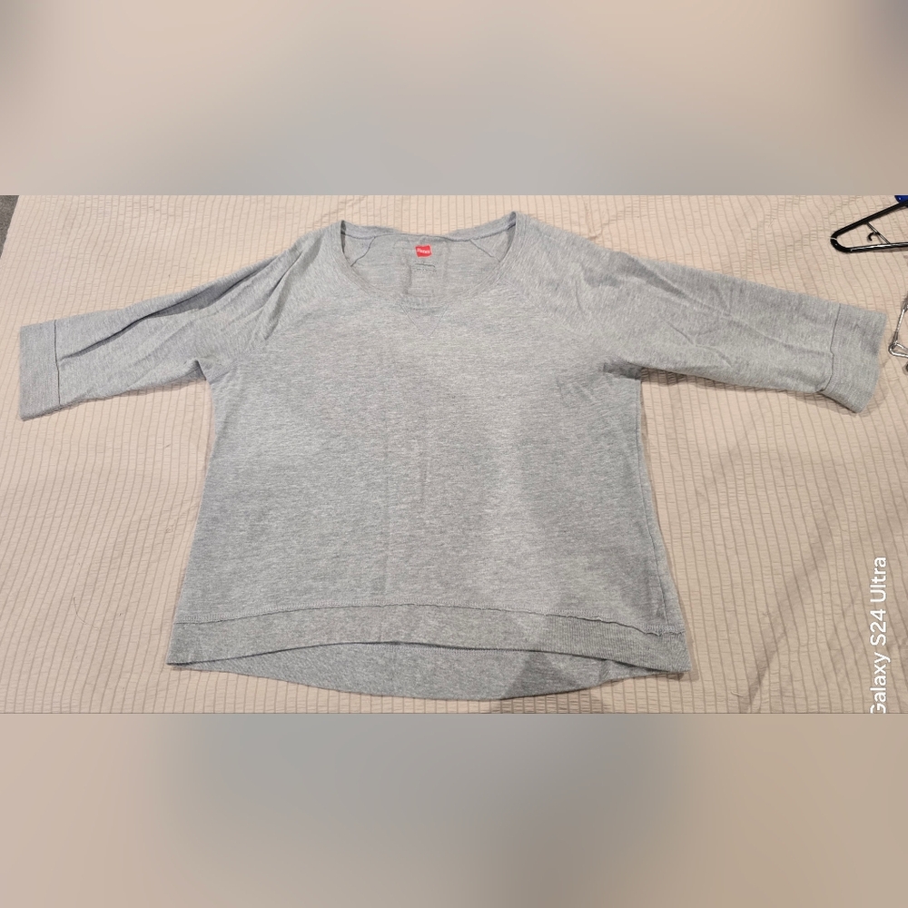 Hanes Textured Gray T-Shirt